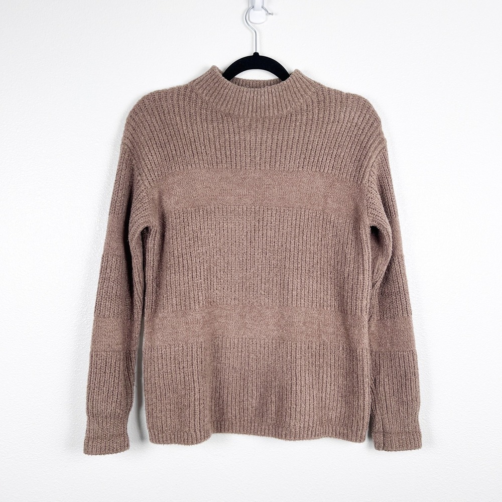 Stitches‎ & Stripes Brown Mock Neck Knit Pullover Sweater